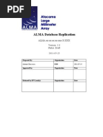 ALMA Database Replication: ALMA-xx - XX.XX - XX-XXX-X-XXX Status: Draft 2011-07-25