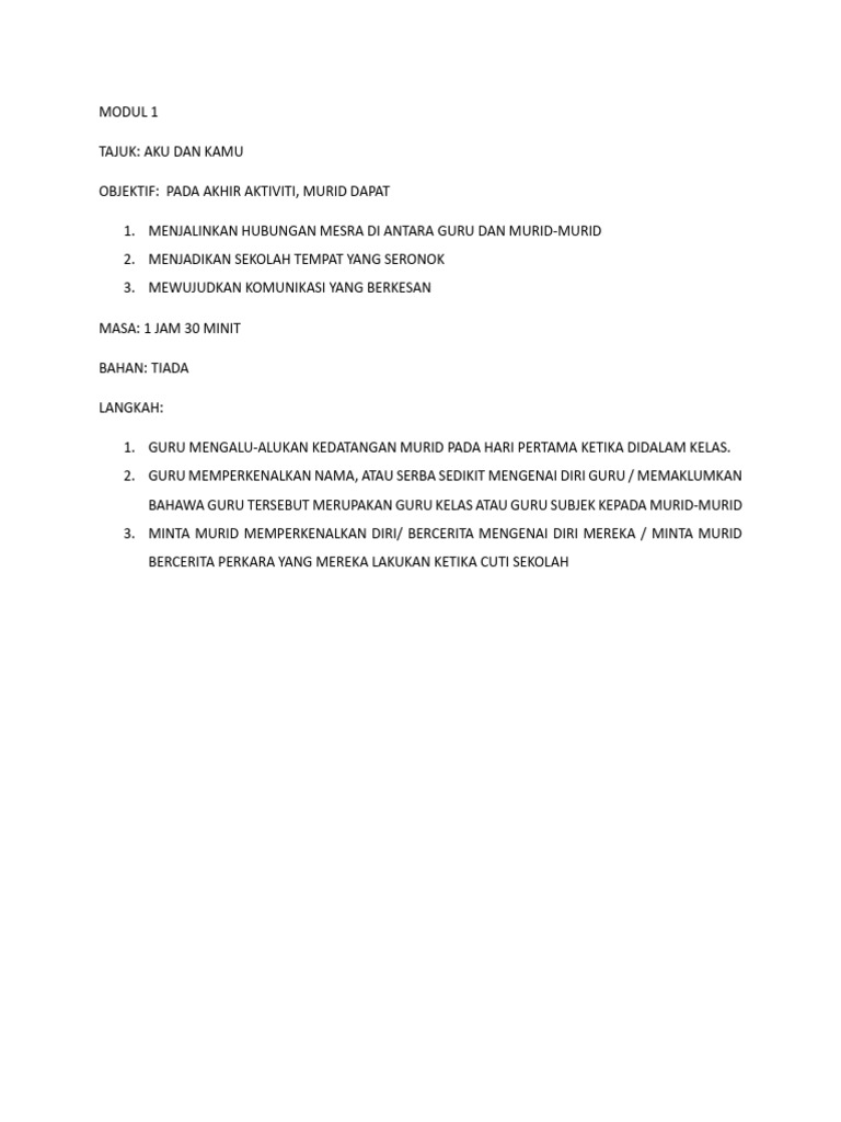 Aktiviti Pembelajaran Murid Kreatif | PDF