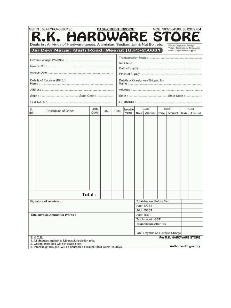 dEMO BILL | PDF