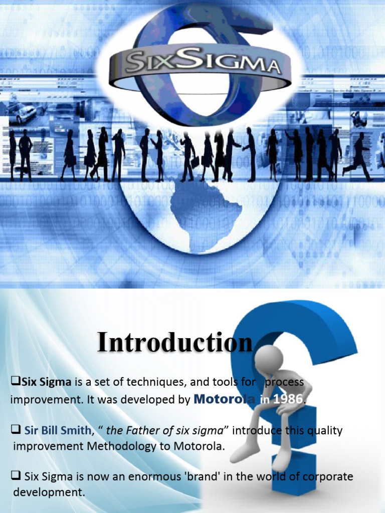 Six Sigma: Process Improvement Methodology | PDF | Six Sigma | Data ...