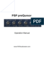 PSP Preqursor: Operation Manual