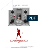 Studio Devil Virtual Tube Preamp - User'S Guide (Version 1.0, November 2012)