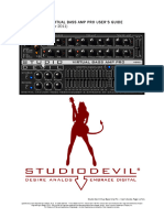 Studio Devil - Virtual Bass Amp Pro User'S Guide (Version 1.2, November 2011)