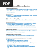 Electrical Interview Questions