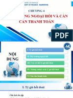 Chương 4-Thị Trường Ngoại Tệ Và Cán Cân Thanh Toán