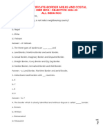 A, B & C Cert Border Areas and Costal Areas OMR-MCQ'S - Allindiancc