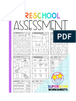 Preschool Assessment Pack