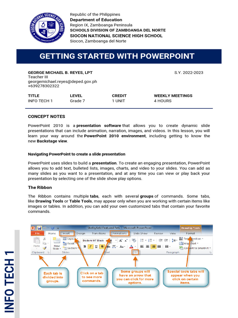 1 Getting Started With Powerpoint | PDF | Microsoft Power Point | Microsoft