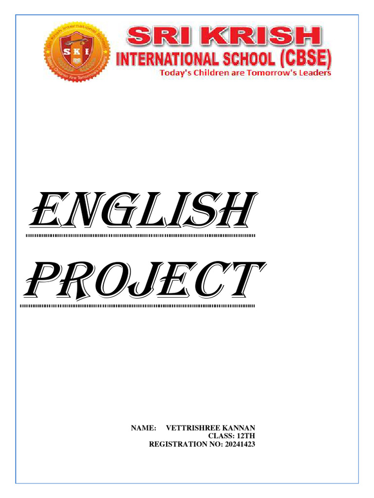 English Project on 