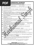3-Dimensional Geometry: (Direction Ratios and Direction Cosines)