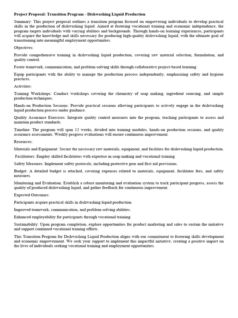 SAMPLE PROJECT PROPOSAL ON VOCATIONAL TRAINING PDF visual data 3