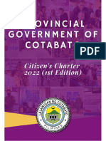 Citizens Charter of Cotabato Province 2022