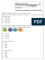 Atividades Do Plano de Matemática (Aulas Programadas de Fevereiro 2024)