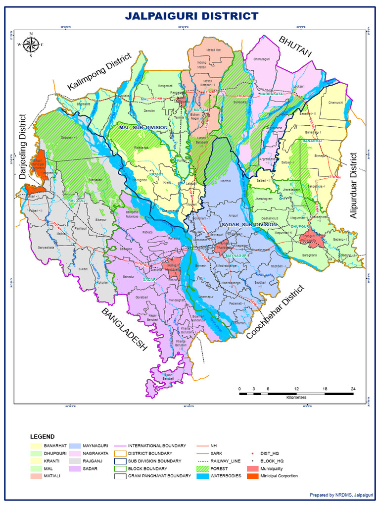 Jalpaiguri District Block Map | PDF