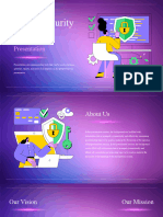 Purple Gradient Illustration Cyber Security Presentation