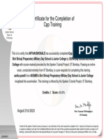ARYAN BHOSALE Participant Certificate