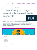 11 Conteúdos para Crianças Que Estimulam Uma Educação Antirracista