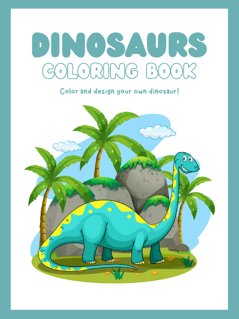 Libro de Dinosaurios para Pintar | PDF