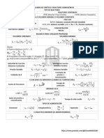 Formulario de Cinética y Reactores Homogéneos