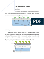 Types of Hydroponic Systems