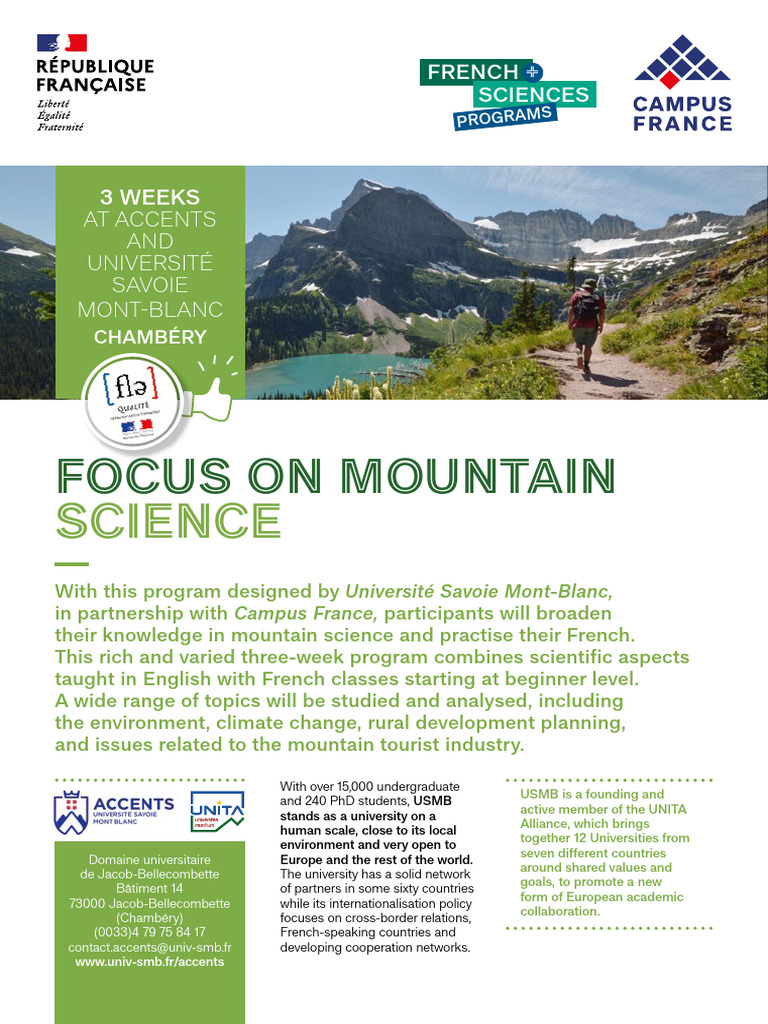 Brochure Mountain Science en | PDF | Science | Expert