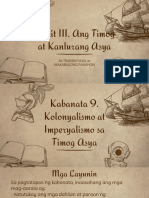 Lesson 1. Kolonyalismo at Imperyalismo Sa Timog Asya