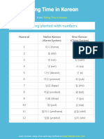 PDF Telling Time in Korean