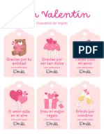 San Valentín Etiquetas