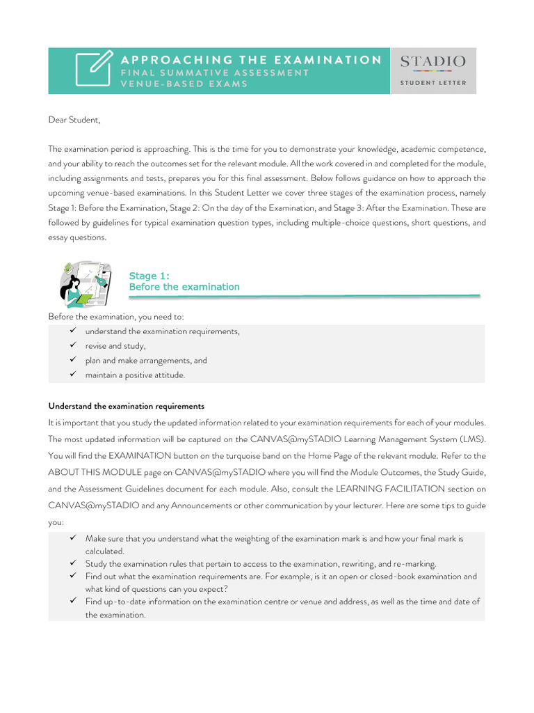 Exam Preparation and Success Guide | PDF | Question | Multiple Choice