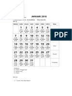 Qbocu Kalender Jawa 2018 Januari