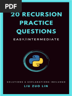 20 Recursion Practice Questions