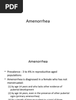 Amenorrhea