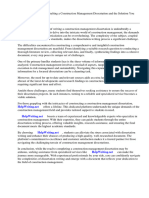 Construction Management Dissertation PDF