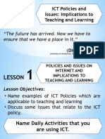 Ict Policies and Issues
