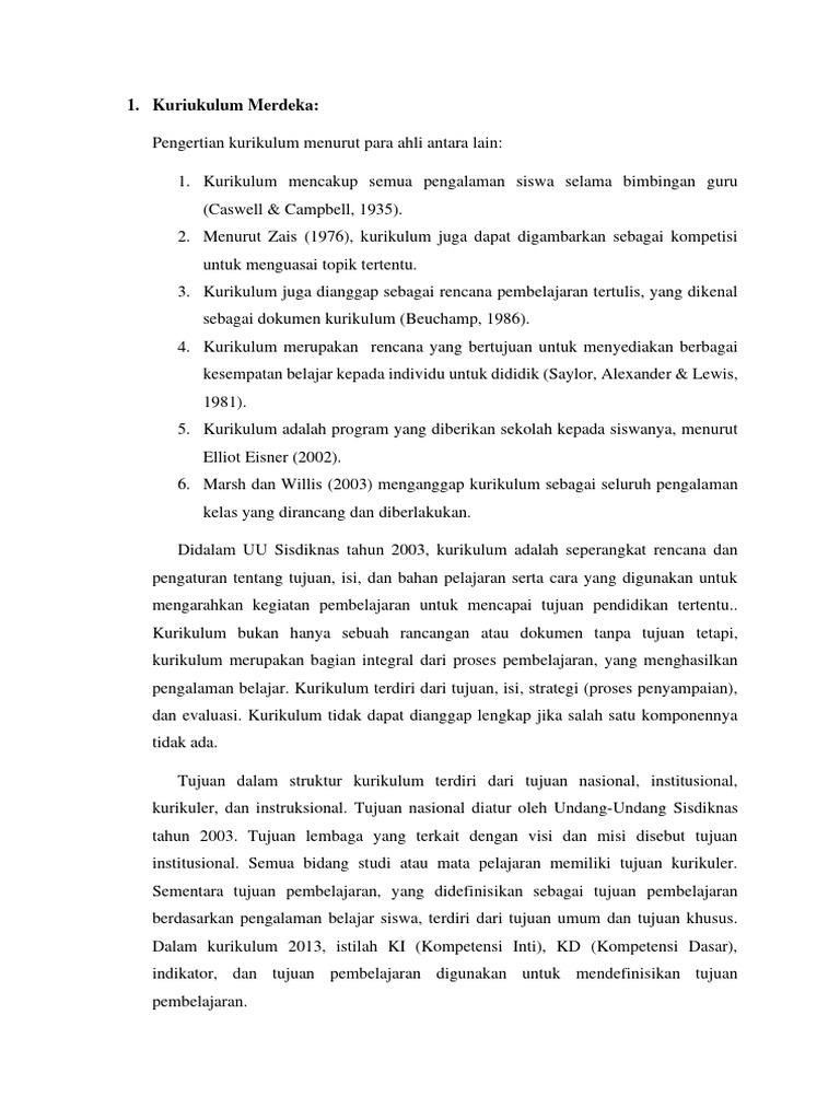 Kurikulum merdeka dan konsep understanding by design pdf