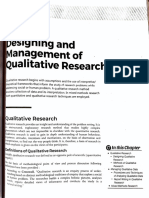 Design & Management of Qualitative Research