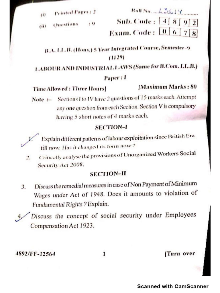 Labour Law Merged Pdf Labour Law Strike Action
