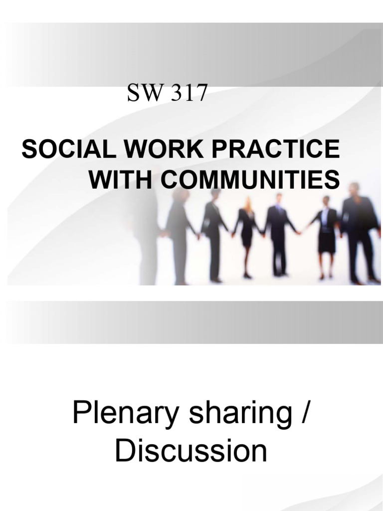 Concept Of Community Pdf Community Social Work