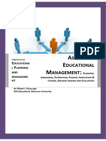 Educational Management Planning Organizi