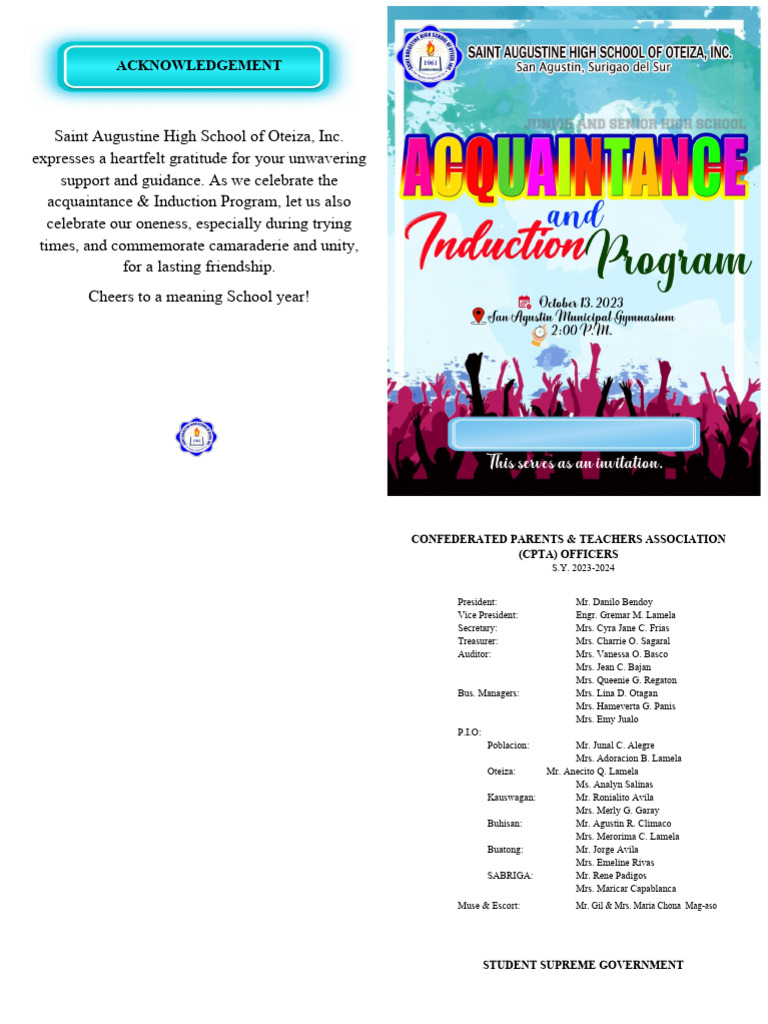 Acquiantance Program 2024 | PDF
