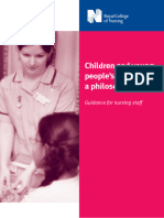 Children and Young People's Nursing: A Philosophy of Care: Guidance For Nursing Staff