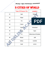 Famous Cities of World