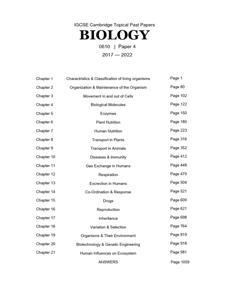 Biology P4 Pdf Biology Biotechnology