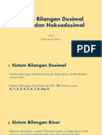 PDF Sistem Bilangan Desimal, Biner, Dan Heksadesimal