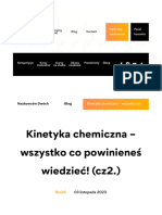 Kinetyka Chemiczna - Wszystko Co Powinieneś Wiedzieć! (cz2.)