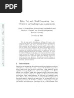 Edge, Fog, and Cloud Computing: An Overview On Challenges and Applications