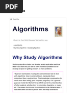 Why Study Algor Thms