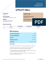 Utility Bill