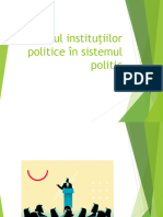 Rolul Institutiilor Politice in Sistemul Politic