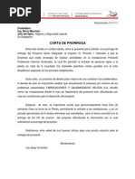 Carta Prorroga Pago